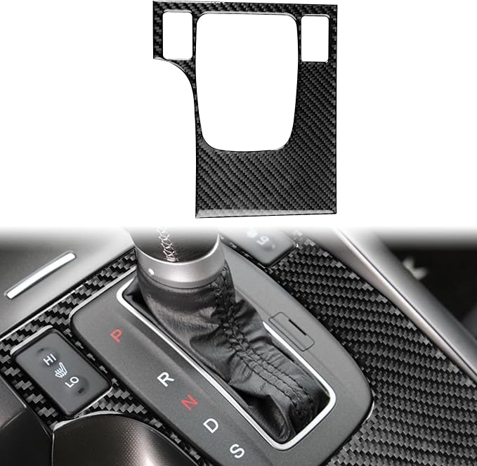 Black Soft Carbon Fiber car Interior Shift Panel 1/Piece Decorative Sticker Suitable for Acura TSX 09-14 Carbon Fiber car Interior