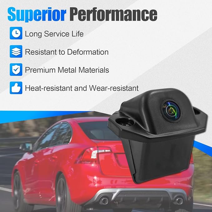 31371267 Rear View Back Up Assist Camera Fit for Volvo S60 2011-2015, 31254549 Backup Camera for Volvo V60 2015-2018 for XC60 2010-2016