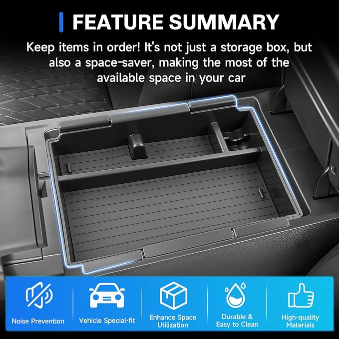 SXCY 2-Layer for 2026 Nissan Sentra Center Console Organizer Tray for 2026 Nissan Sentra Accessories Center Console Tray 2026 Sentra Armrest Console Organizer Tray