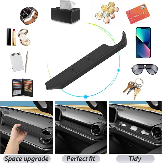 SKTU for 2024 2025 2026 2027 Toyota Land Cruiser Center Console Organizer for 2024-2027 Toyota Land Cruiser Co-Pilot Console Tray 2024 2025 2026 2027 Land Cruiser Accessories Land Cruiser Tray