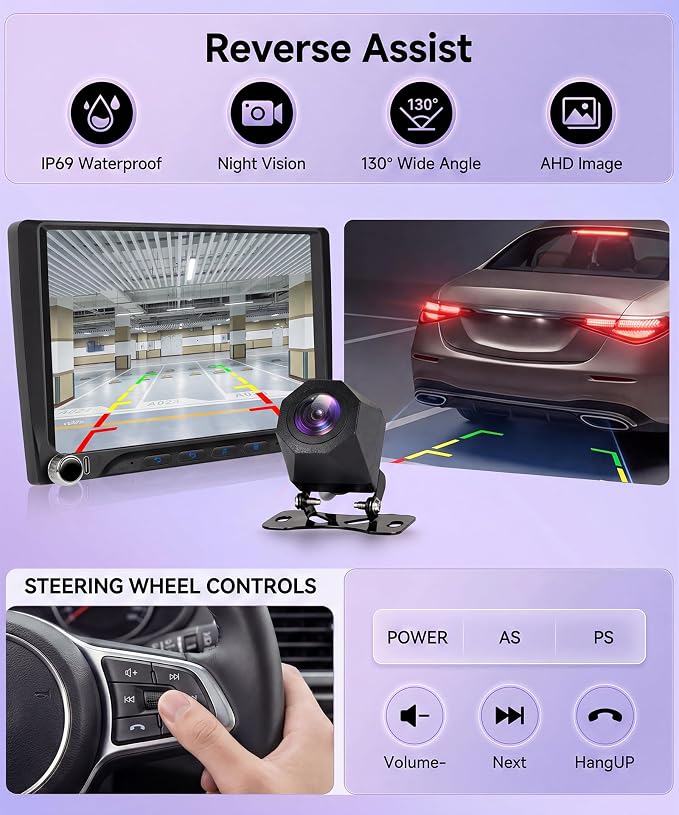 Rimoody 4G+128G Android 15 Car Stereo for Toyota Camry 2000-2006, 9 Inch Incell Touchscreen with Physical Buttons, Wireless CarPlay Android Auto GPS Bluetooth 5G-WiFi EQ SWC Type-C Backup Camera