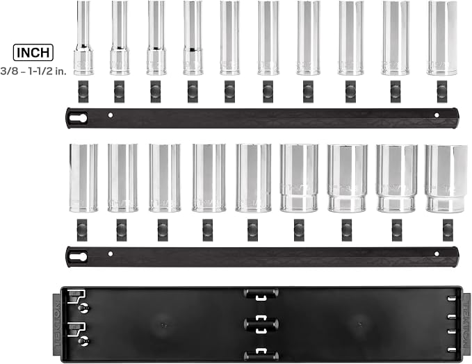 TEKTON 1/2 Inch Drive 6-Point Socket Set, 19-Piece | SHD92123