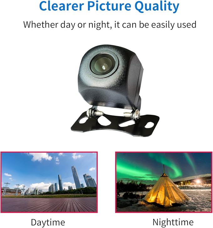 Backup Camera Rear View Reverse Camera Fit for RCD360 PRO2/PRO3/PRO3S/PRO Night Vision Waterproof AV AHD 720P 170° Wide View Angel Parking Camera only Used for SCUMAXCON RCD360 PRO Series