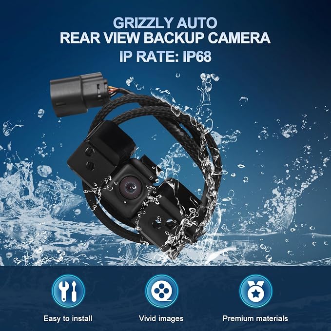 Rear View Backup Camera Compatible with Chevy Colorado 2015-2019, for GMC Canyon 2015-2019 2.5L 2.8L 3.6L, Replace 22896940 84143039