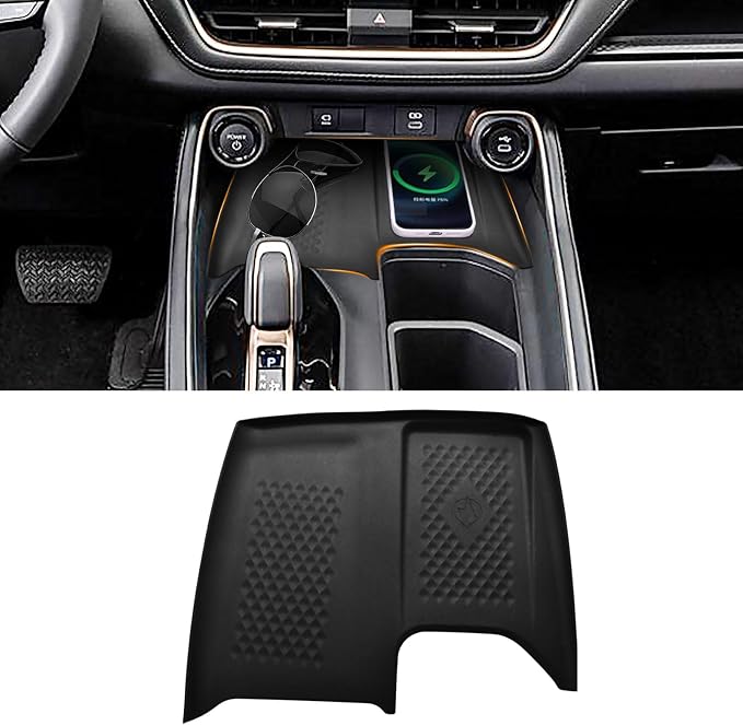 Wireless Charging Anti-Slip Mat for Grand Highlander Accessories 2026 2025 2024 Wireless Charging Pad Fit Toyota Car Accessories Non Slip Mat Cordless Charger Heat Insulating Silicone Material