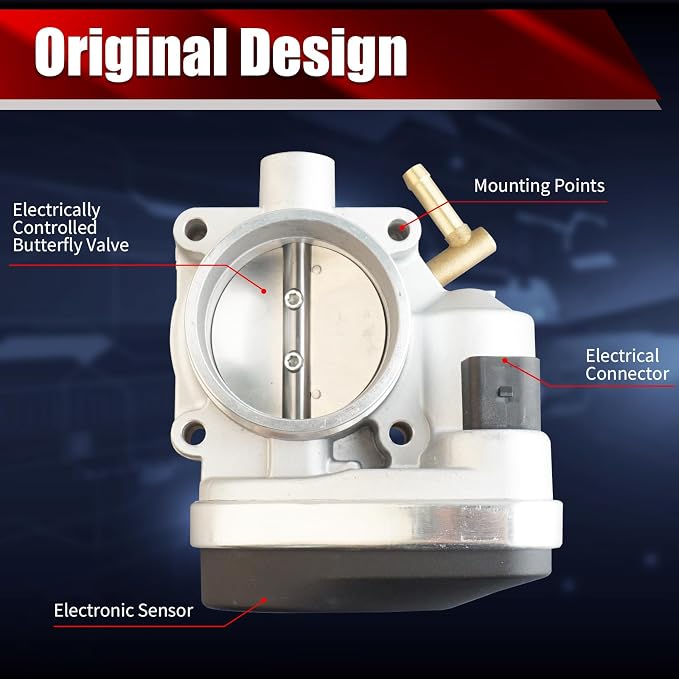 Electronic Throttle Body Assembly S20078 Compatible with Mini Cooper 2002-2008 1.6L L4 (Only fit for SOHC Supercharged Engine S Models Not for Base Models) Replaces 13541503358 TB1134