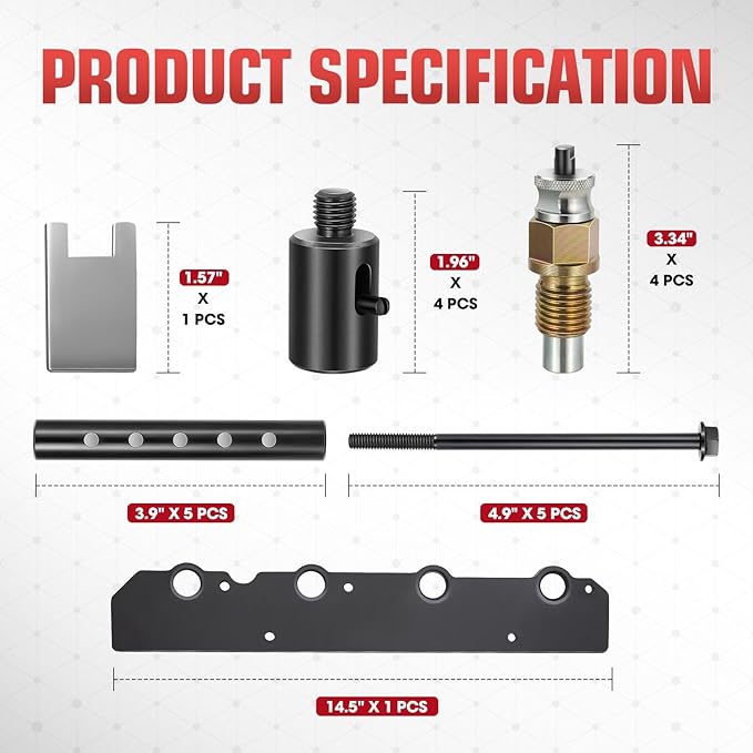 DNA Motoring Fuel Injector Removal Install Tool Kit Compatible with BMW B36 B38 B48 B58 Engines, 2358417, 2358022, TOOLS-00717