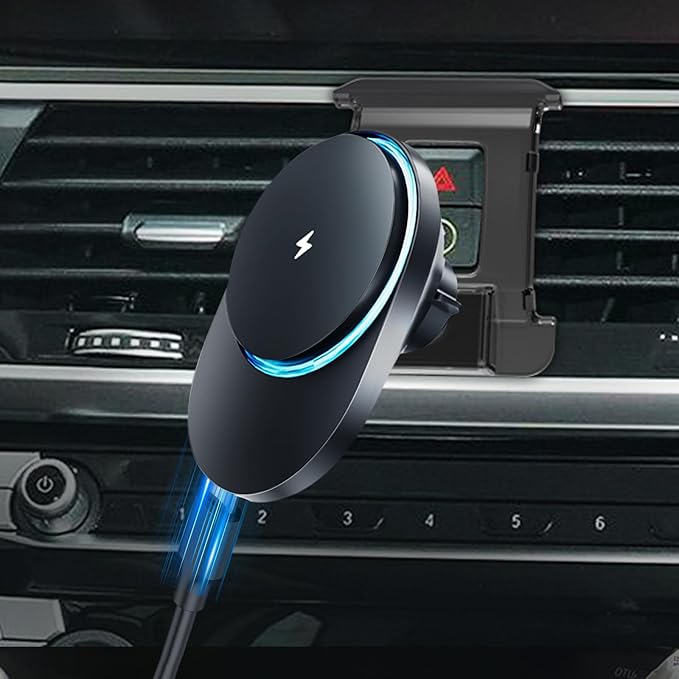 CLEC for BMW X3 2018-2021 Magnetic Wireless Charger Car Phone Holder Mount Custom Fit for BMW Car Accessories 15W Fast Charging Car Phone Holder Wireless Charger