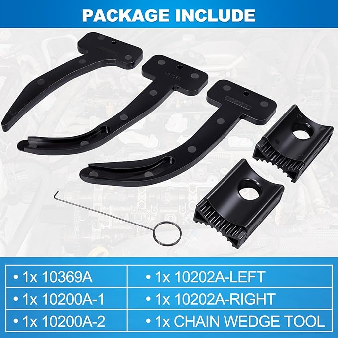 Toolwiz 3.6 Pentastar Timing Tool Kit for 2011 to 2019 Chrysler Dodge Jeep Grand Cherokee Wrangler 3.6L Engine Camshaft Phaser Timing Chain Tools 10200A+10202+10369A 6 PCS Camshaft Locking Set