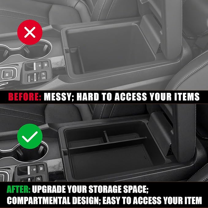Muslogy for Pilot 2023 Center Console Organizer and Magnet Armrest Hidden Storage Box Compatible with Honda Pilot 2023-2024 Sport EX-L Trail Sport Touring Elite