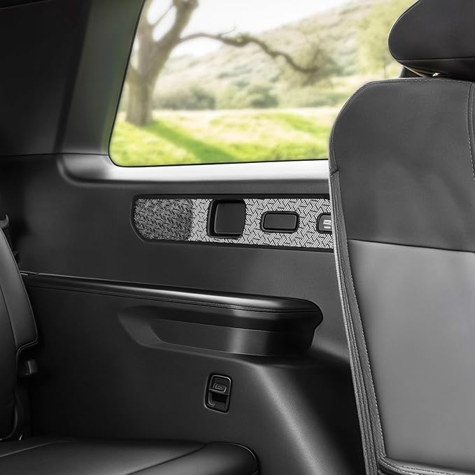 Stainless Steel Chrome Rear Trunk Speaker Cover Car Speaker Protection Trim Cover Compatible with Kia Telluride 2027 Accessories (Silver)