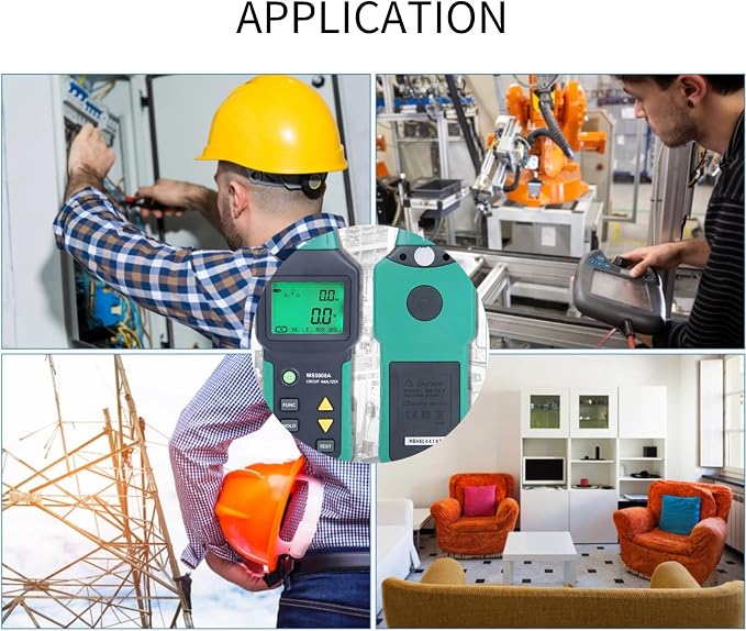 Circuit Analyzer AC100-240V RMS Circuit Analyzer Tester MS5908A LCD Circuit Analyzer, Voltage Detector GFCI RCD Fault Tester (MS5908A US Plug)