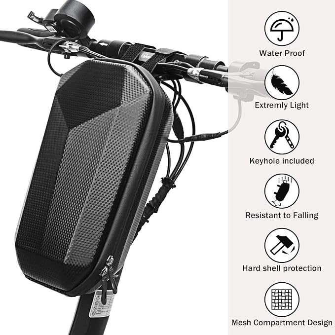 NO Logo Bike Lock - Chain Lock and Bag for Electric Scooter, Motorcycle, Bicycle