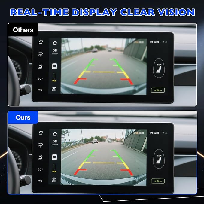 Rear View Backup Camera for 2014 2015 Chevy Silverado Cheyenne & GMC Sierra 1500/2500/3500 HD, Replaces OEM 22803702 23306741 590082, Reverse Back Up Camera, Plug and Play