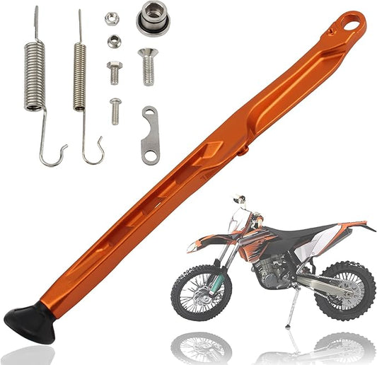 Dirt Bike Parking Side Stand Kickstand Kit,Motorcycle Kickstand Side Stand Springs Support Stand For EXC EXCF XCW XCF-W XC XCF 125 150 250 300 350 450 2023 2024(Orange)