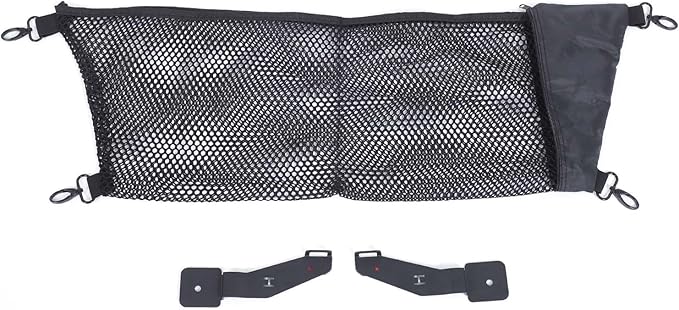 Front Trunk Storage Cargo Net for Hummer EV SUV Pickup Truck Accessories 2022-2024 2025 2026 Expandable Elastic Heavy Duty Trunk Storage Organizer Mesh with 4 Metal Carabiners(Envelope Style)
