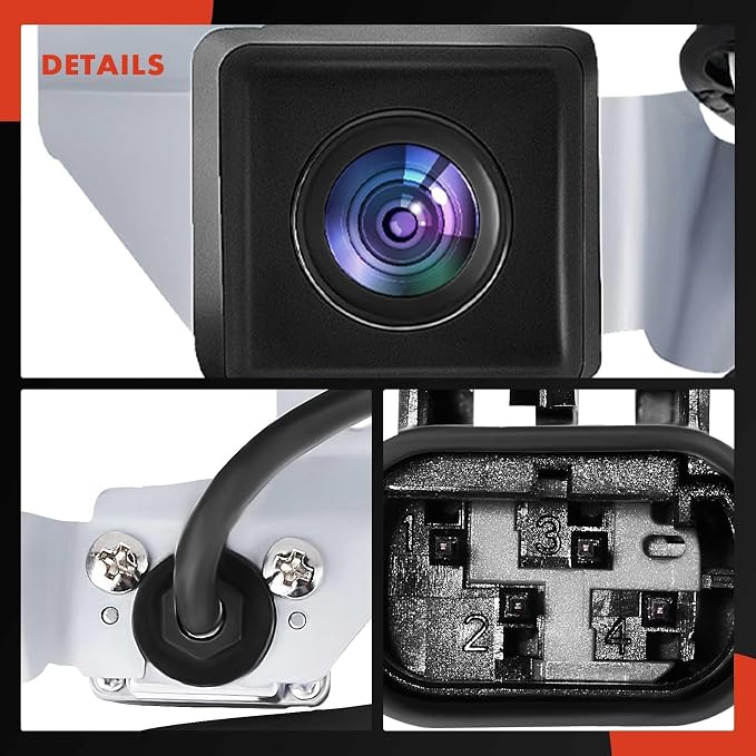 A-Premium Rear View Backup Camera Compatible with Hyundai | Parking Camera for 2007 2008 2009 2010 2011 Santa Fe - Replace# 957502B500