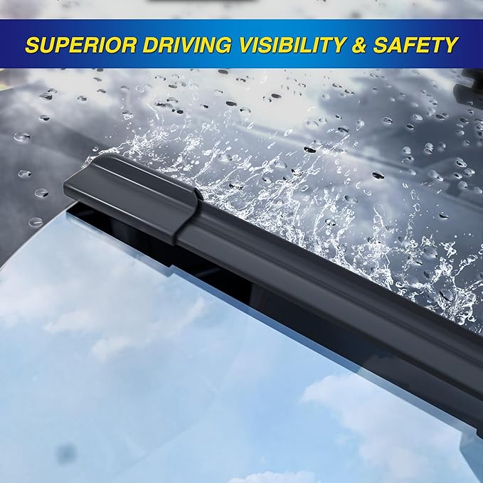 5 PLUS® Windshield Wipers Replacement for Chevrolet Chevy Traverse 2017-2012,Silicone Water Repellent Wiper Blades-24"/21"/13"(Set of 3), OEM Fit, All-Season, Easy Installation