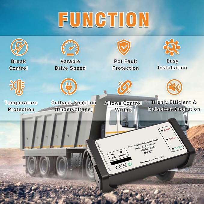 380002884 ESTV8.6 V9.5 V9.8 DPA5 Diagnostic Tool Kit, Dearborn Protocol Adapter 5, Electronic Service Tool forNew Holland Tractor Truck Loader Excavator, EST DPA5 Diagnostic Tool
