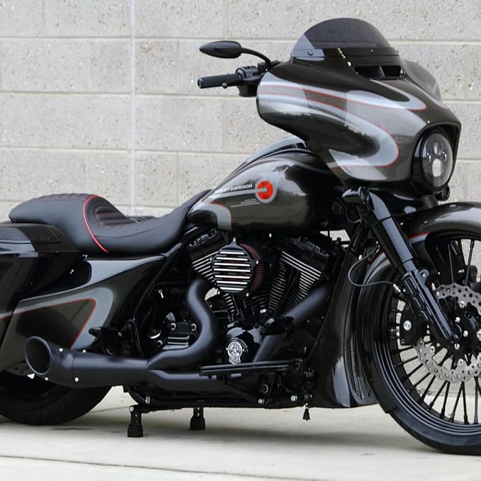 For harley air cleaner filter Sportster Softail Touring street road king glide Dyna for harley davidson air intake filters (Venturi style -red filter, C-For Touring 08-16, Softail 16-17)