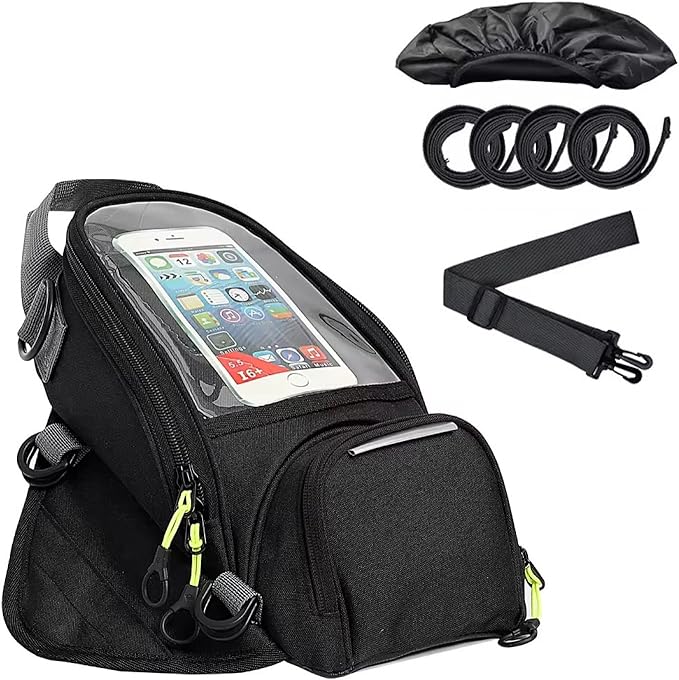 Keiti Magnetic Tank Bag for Motorcycles Universal Phone Holder Water Resistant Gas Tank Pouch (TB-02K)