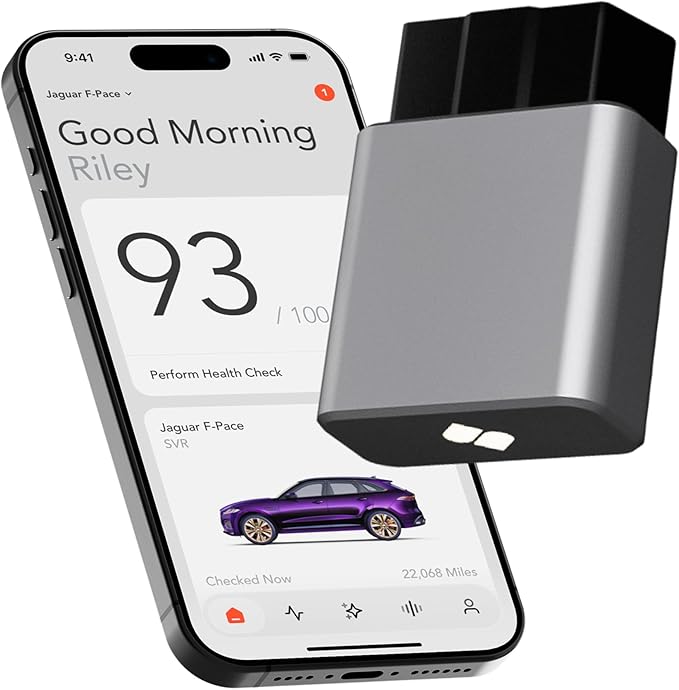 SPARQ AI OBD2 Scanner Diagnostic Tool Bluetooth Compatible with iPhone/iOS, Your Personal Car Mechanic, Track History & Recalls, Scan & Clear 50K+ Codes for Non EV Vehicles 2008+ No Subscription Fees