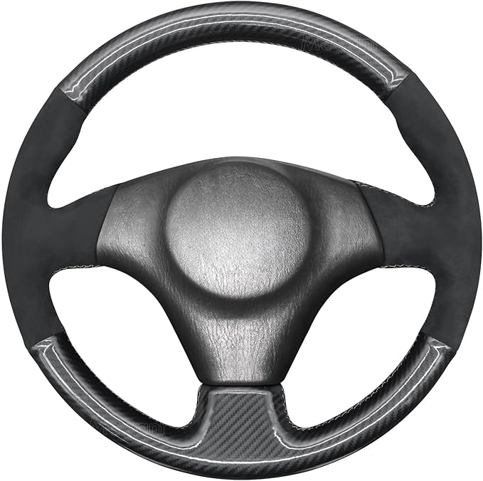 MEWANT Hand Stitch Steering Wheel Cover for Toyota RAV4 1998-2003 / Celica 1999-2006 / Corolla 2003-2008 / Matrix 2002-2008 / MR2 1999-2007 / Supra/Caldina, Custom Fit DIY Wrap Interior Accessories