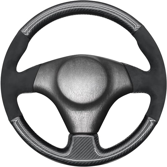 MEWANT Hand Stitch Steering Wheel Cover for Toyota RAV4 1998-2003 / Celica 1999-2006 / Corolla 2003-2008 / Matrix 2002-2008 / MR2 1999-2007 / Supra/Caldina, Custom Fit DIY Wrap Interior Accessories