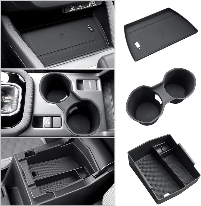 CDEFG for 2025 Subaru Forester Center Console Organizer, 2025 Subaru Forester Touring Limited Sport Premium Accessories Middle Console Armrest Storage Box (Not for 2025 Wilderness)