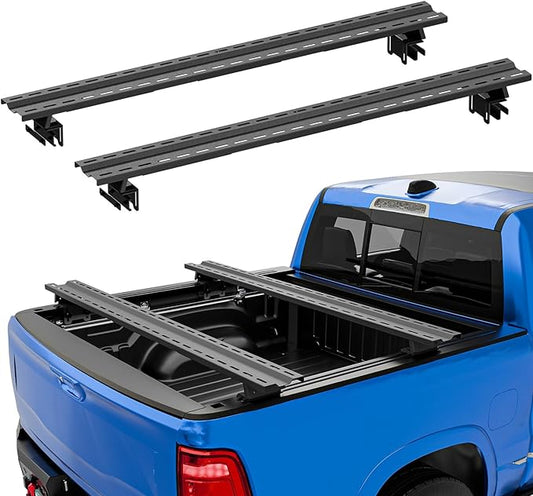 YZONA Adjustable Truck Bed Racks Compatible with Tacoma/Silverado/Sierra/Ram/Tundra/Titan/Frontier/Colorado/Canyon/Ford F-Series/JT/Ranger/Maverick, Universal Cargo Cross Bar