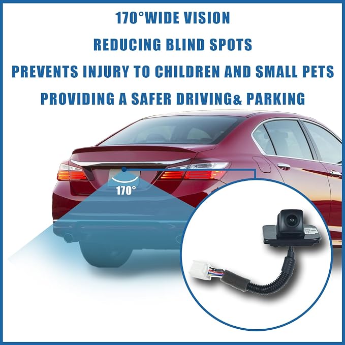Backup Camera Rear View Camera Fits for Honda Accord 2014 2015 2016 2017 Reversing Parking Assist Camera Rear View Replaces # 39530-T2A-A21 39530-T2A-A31 39530-T2A-U110-M2