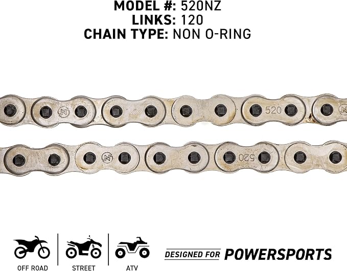 NICHE Drive Sprocket Chain Combo for Honda CRF250F Front 13 Rear 50 Tooth 520 Standard 120 Links