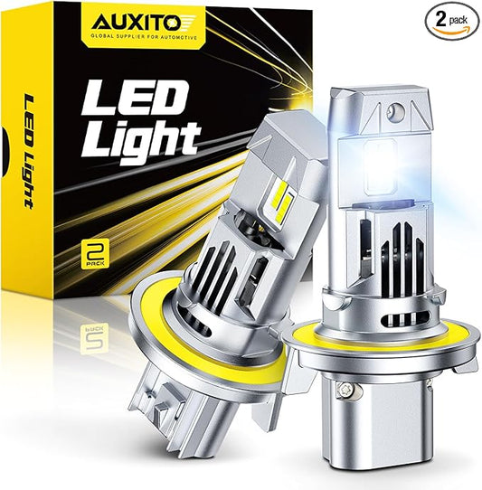 AUXITO H13 Bulbs, 40000LM 9008 LED Super Bright, 900% Light Bulbs, Plug N Play, Long Lifespan, 2PCS