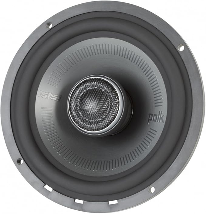 Polk Audio MM652 Monitor Series 6.5" Coaxial Speakers - Ultra-Marine Certified 2-Way Boat & Car Audio Speaker, 40–40kHz Frequency Response, Titanium-Plated Woofer Cone & Terylene Dome Tweeter
