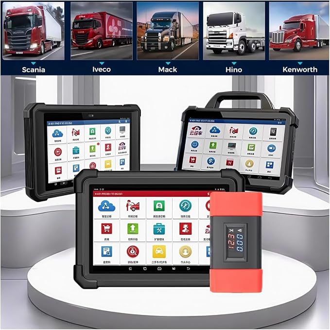 A0282 OBD2 Adapter 24V to 12V for Heavy Diesel Truck, for Launch X431 Easydiag 2.0/3.0/GOLO and Thinkdiag OBD2 Scanner.