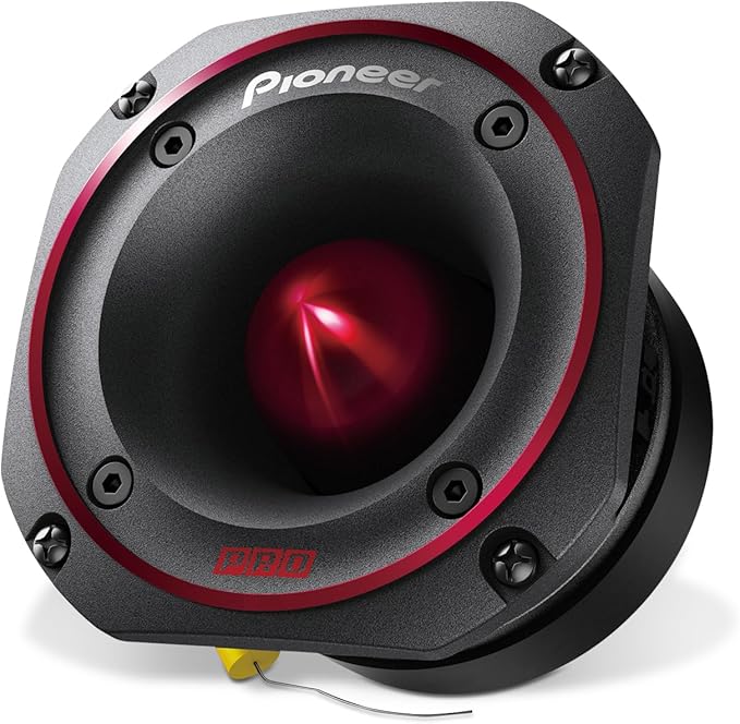 PIONEER P.R.O. Series TS-B401PRO 4" Speakers (Pair) 500W Max, Perfect for High-SPL Builds and Pro-Level Car Audio, Bullet Style Tweeter