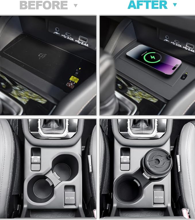 CDEFG 4Pcs for 2025 Subaru Forester Center Console Organizer, for 2025 Subaru Forester Touring Limited Sport Premium Accessories Middle Console Armrest Storage Box(Not for 2025 Models)