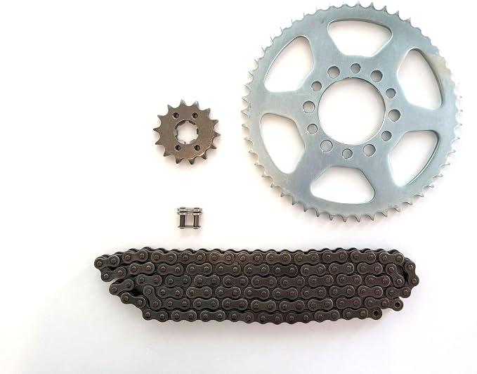 428 Motorcycle Drive Chain and Sprocket Kit compatible with Yamaha TW200 1995-2024 | TW125 1999-2002