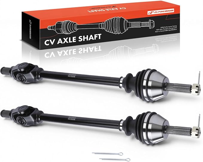A-Premium Pair (2) Front CV Axle Shaft Assembly Compatible with Polaris Ranger 500 2002-2005, Series 10 and 11, Driver and Passenger Side, Replace# 1380178, 1380230