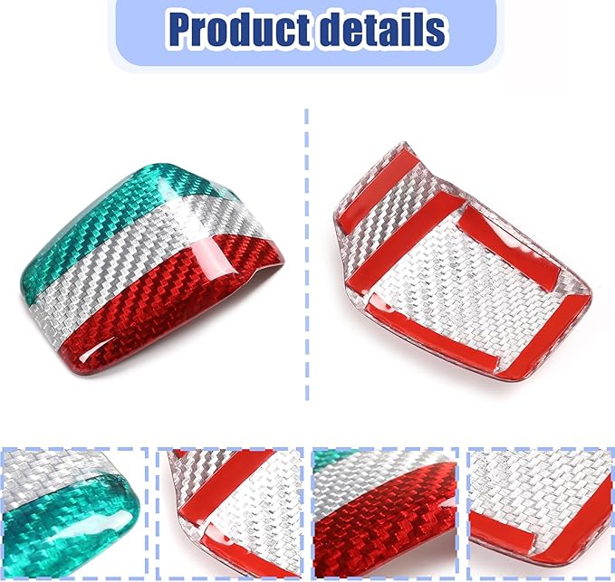 Carbon Fiber Central Steering Wheel Trim Strip Compatible with Alfa Romeo Giulia Stelvio Tonale 2020 2021 Steering Wheel Bottom Decoration Panel Cover Auto Accessories (Three Colors)