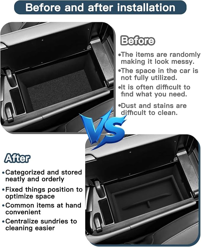 2022-2025 2026 Lexus NX Center Console Organzier for Lexus NX350 Accessories Silicone Material Double Layer Armrest Console Glove Tray Compatible with 2022-2026 Lexus NX 250/350/350h/450h+(2Packs)