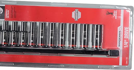 Milwaukee Electric - 14PC Shockwave IMP Duty Metric DP 6-PT Socket Set