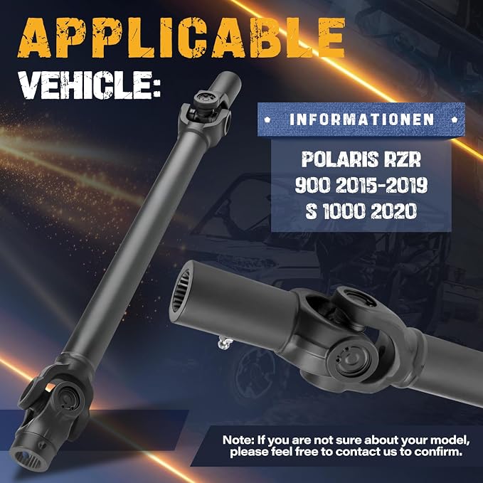 Propeller Drive Shaft Prop Fit for Polaris RZR 900 2015-2019 | Fit for Polaris RZR S 1000 2020, OE 1333215