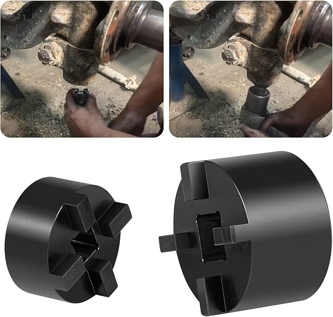 King Pin Socket Set Kingpin Cap Removal Tool Kit for Mack Truck 10500, 12000, 16000, 18000, and 20000 lb Axles