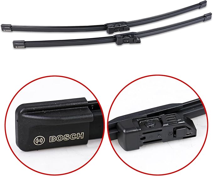 BOSCH 3397007430 AeroTwin OE Replacement Wiper Blades Driver & Passenger Side - Set of 2 (24" & 21") Top Lock 19mm