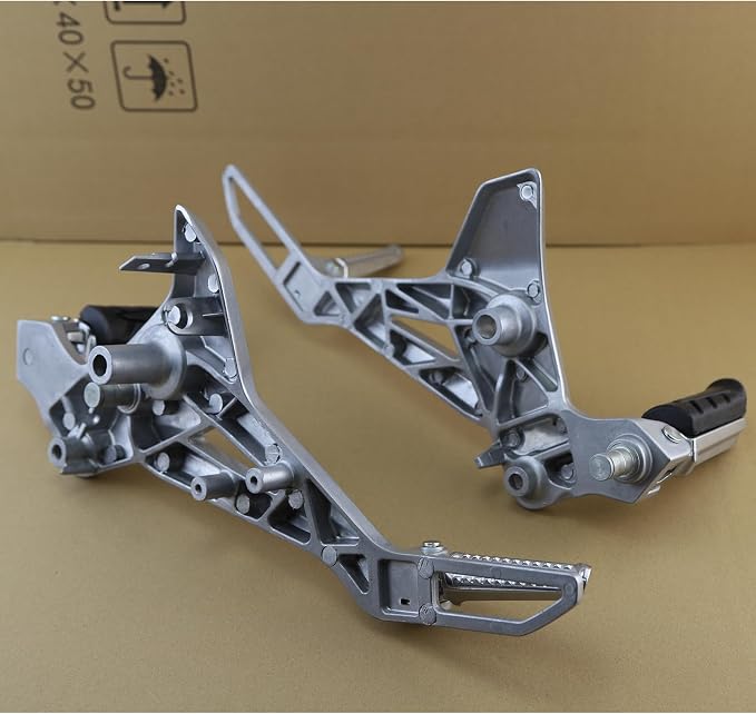 Minho 6061 High Strength Aluminum Alloy Motorcycle Footpegs Assembly Right&Left Side Fit for 2013-2016 Honda Grom MSX 125 SF