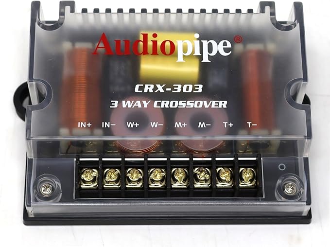 2 Pack 4 Ohm 3 Way Passive Crossover 300 Watts Passive Car Audio Tweeter CRX-303