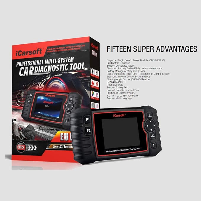 iCarsoft OBD II Diagnostic Tool EU Pro