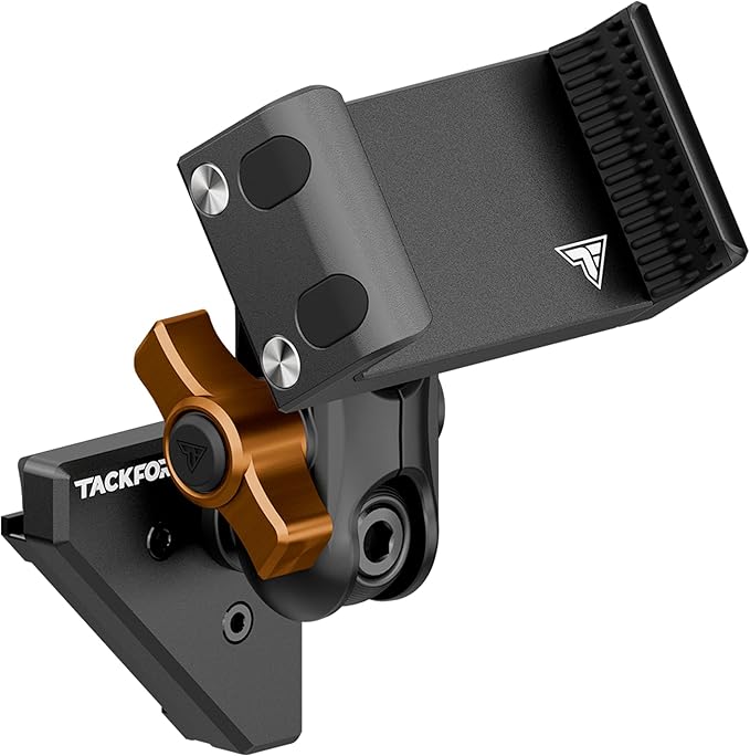 Tackform Link Vent Mount Universal Phone Holder - Compatible with 2021-2025 Ford F150 & Raptor, 2023-2025 Ford Super Duty | Aluminum | Zero Slip, Anti-Scratch | 2" Arm | Orange