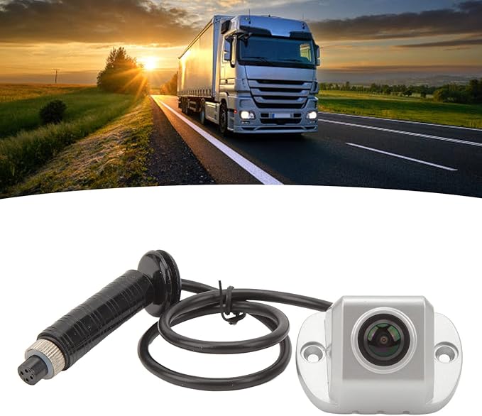 KIMISS Side View Camera for RV Truck Bus 150 Degree Wide Angle Night Vision 4 PIN Aviation Connector Blind Spot Surveillance Camera 1080P